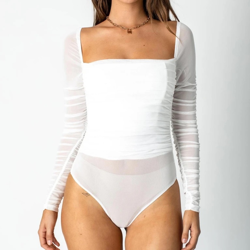 PRINCESS POLLY DELANY BODYSUIT WHITE
